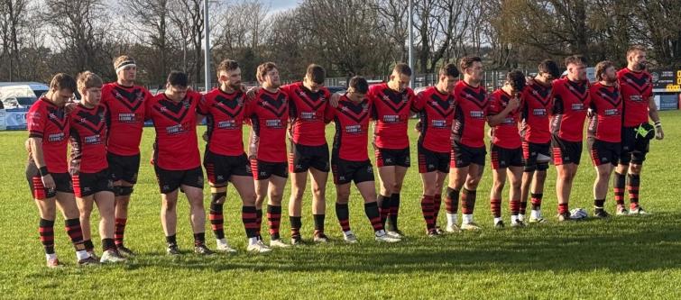 A Minutes Silence for Remembrance Day with Tenby United